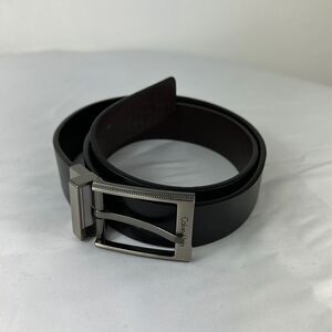 Calvin Klein Black And Dark Brown Reversible Belt